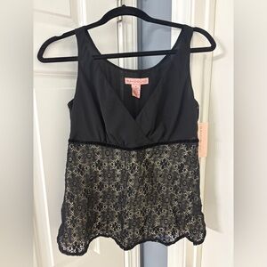 NWT Bandolino Black & Lace Shirt